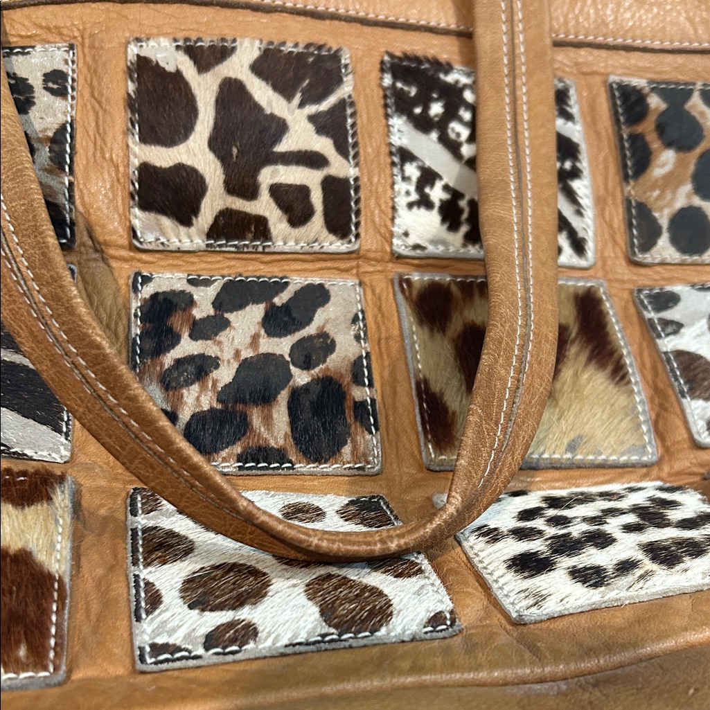 Exquisite Animal Print Leather Tote
